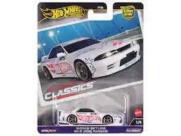 Nissan Skyline GT-R (R32) "Pandem" with "Hot Wheels" Logo "Modern Classics" Series Diecast Model Car by Hot Wheels - White