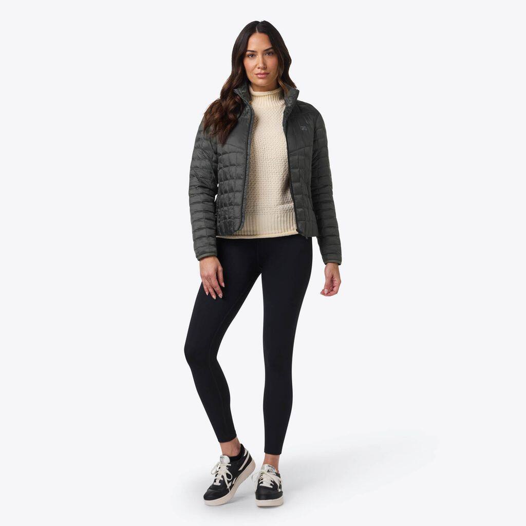 Angle. Mobile Warming - Women's Outrider Heated Jacket - Dark Charcoal.