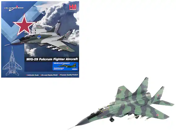 1:72 AIR-POWER SERIES
HM
MIG-29 Fulcrum Fighter Aircraft
MIG-29 9-13 "Fulcrum C"
Authentic Scale
Die-cast Display Model
Premium Quality Product
73rd HAB D, Soviet Air Force, 1990s
HA6524