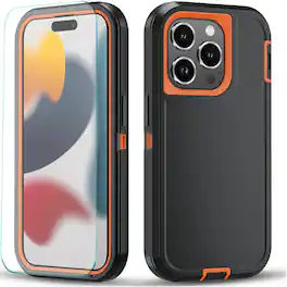 Kitcheniva - iPhone Shockproof Case For 16 Pro Cover Only - Orange