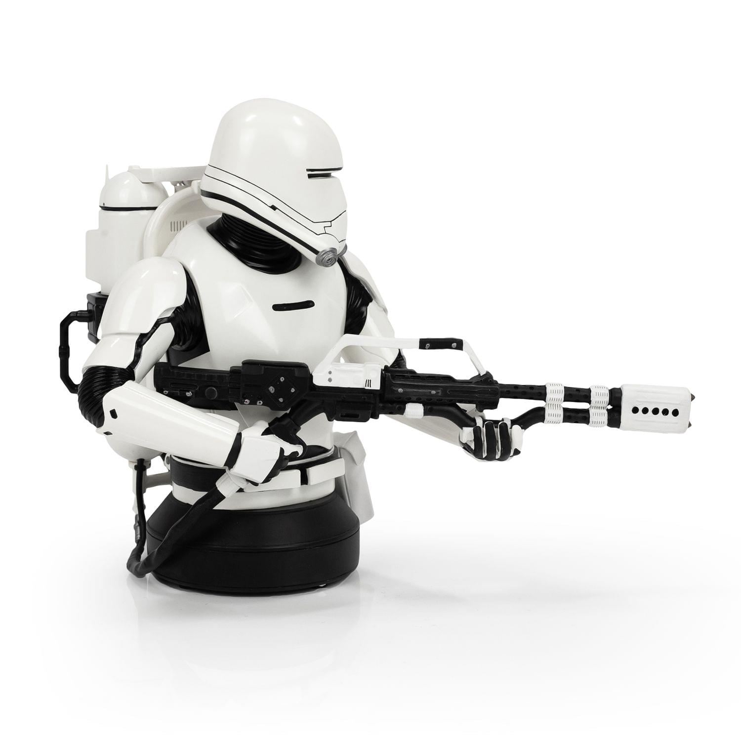 Alt View 1. Star Wars - Star Wars First Order Flametrooper Figure Statue | 7-Inch Character Resin Bust - White/Black.