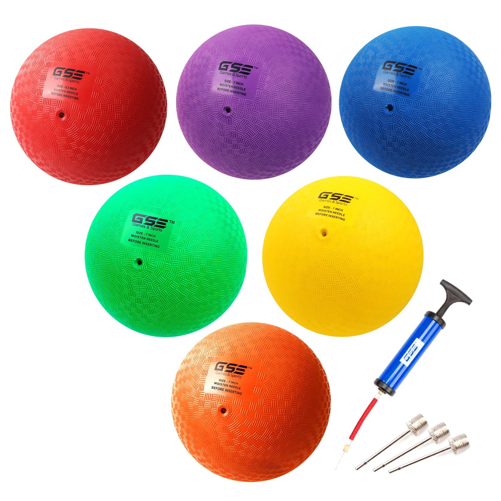 GSE Games & Sports Expert - Playground Balls,Kickball, Bouncy Dodge Ball,Handball for Indoor and Outdoor(Multicolors, 7-inch) - MULTI-COLOR price history on PriceWatchPro