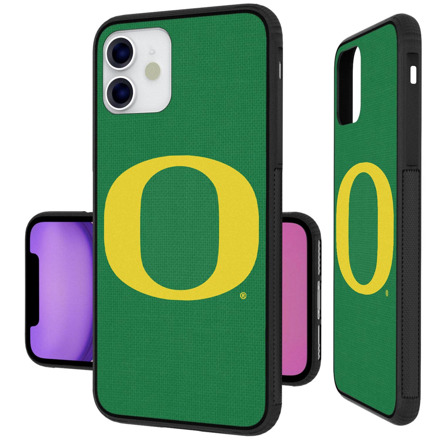 Alt View 1. Keyscaper - Oregon Ducks iPhone Solid Design Bump Case - 14 Pro Max - Multicolor.