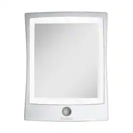 Zadro - Rechargeable Wall Mounted Fogless LED Lighted Shower Mirror - Silver