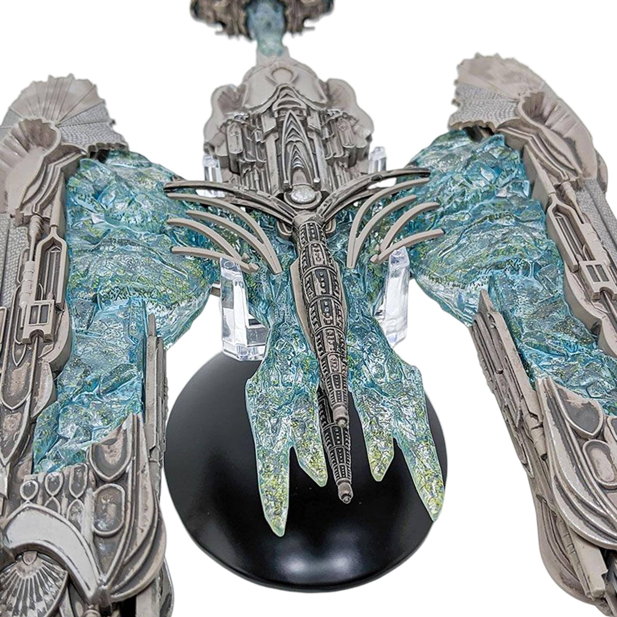 Alt View 5. Eaglemoss - Eaglemoss Star Trek Discovery Ship Replica | Klingon Sarcophagus - Silver.