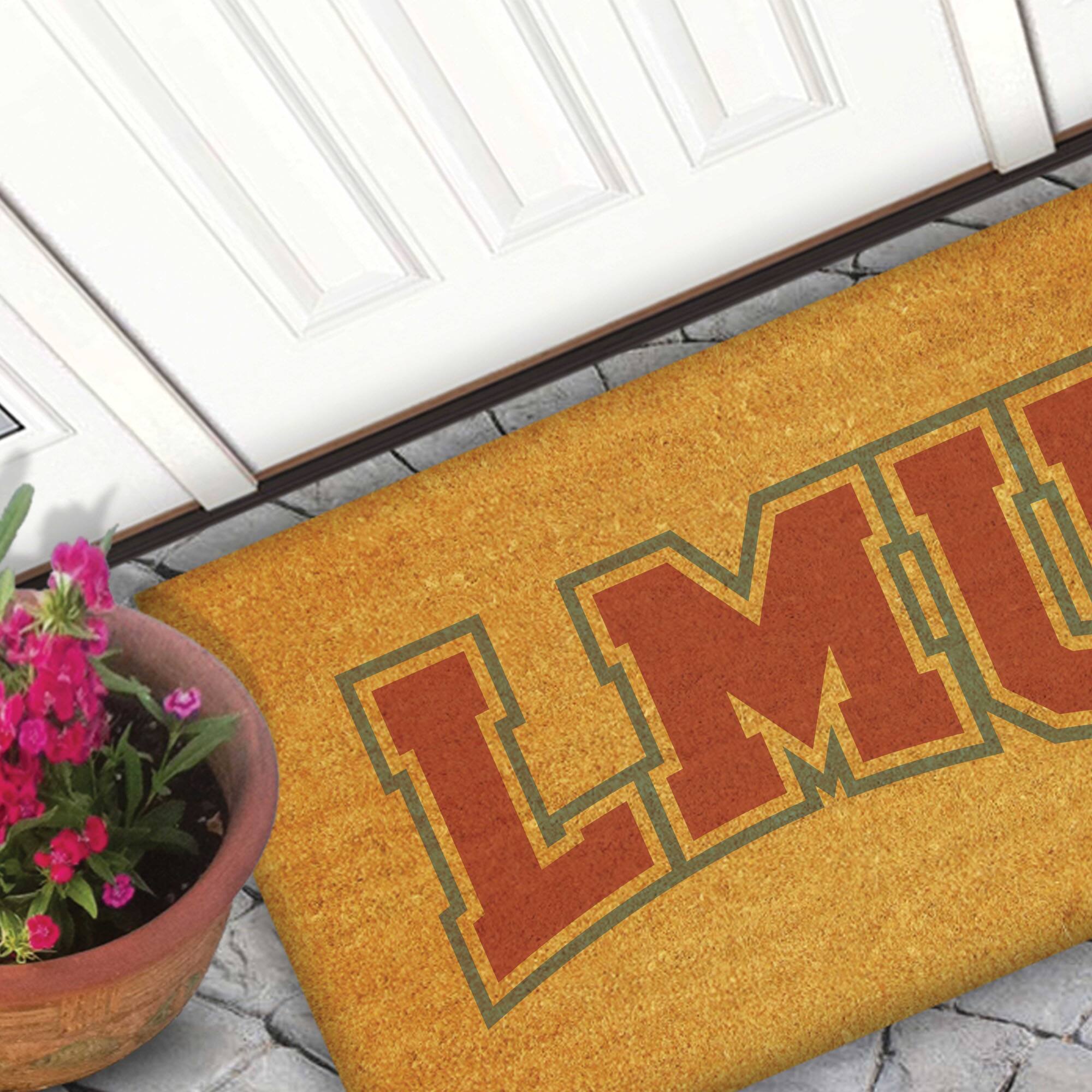 Alt View 1. Jardine - Loyola Marymount Lions 18" x 30" Team Logo Doormat - Brown.