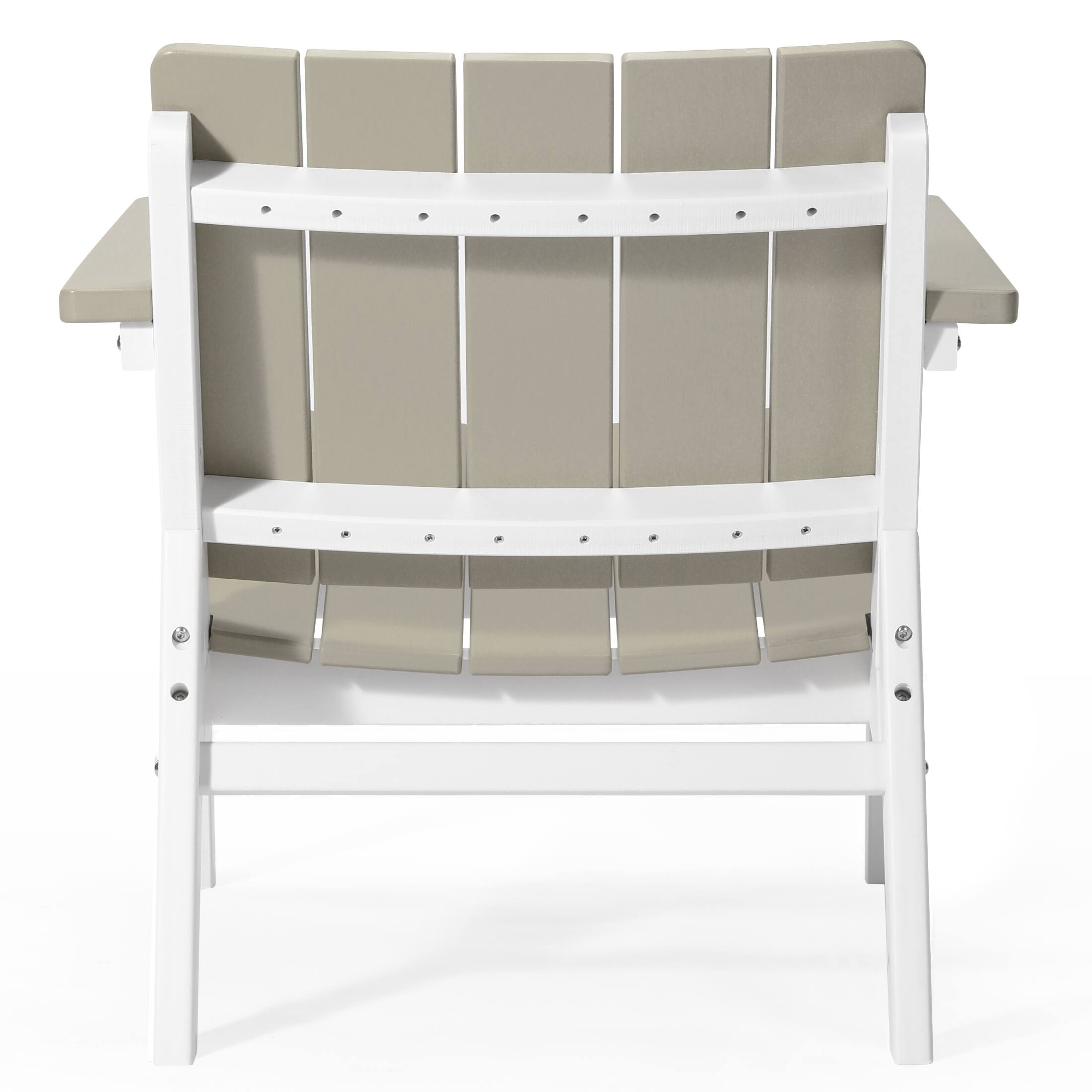 Alt View 1. WestinTrends - WestinTrends Pacifica 3-Piece Outdoor HDPE Conversation Set with Deep Seating Chairs and Round Side Table - White/Sand.