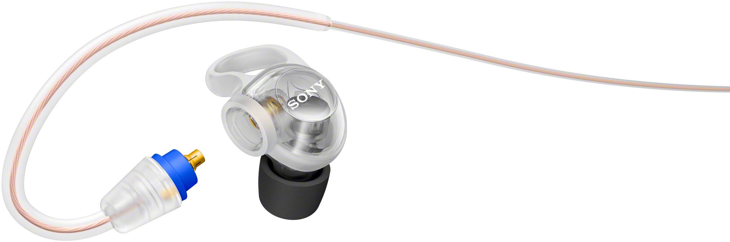 Alt View 2. Sony - IER-M500 In-Ear Monitor Earphones - White.