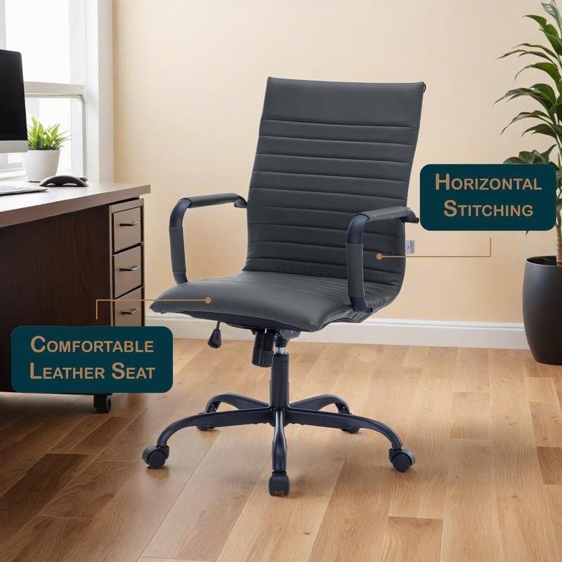 - Comfortable Leather Seat
- Horizontal Stitching