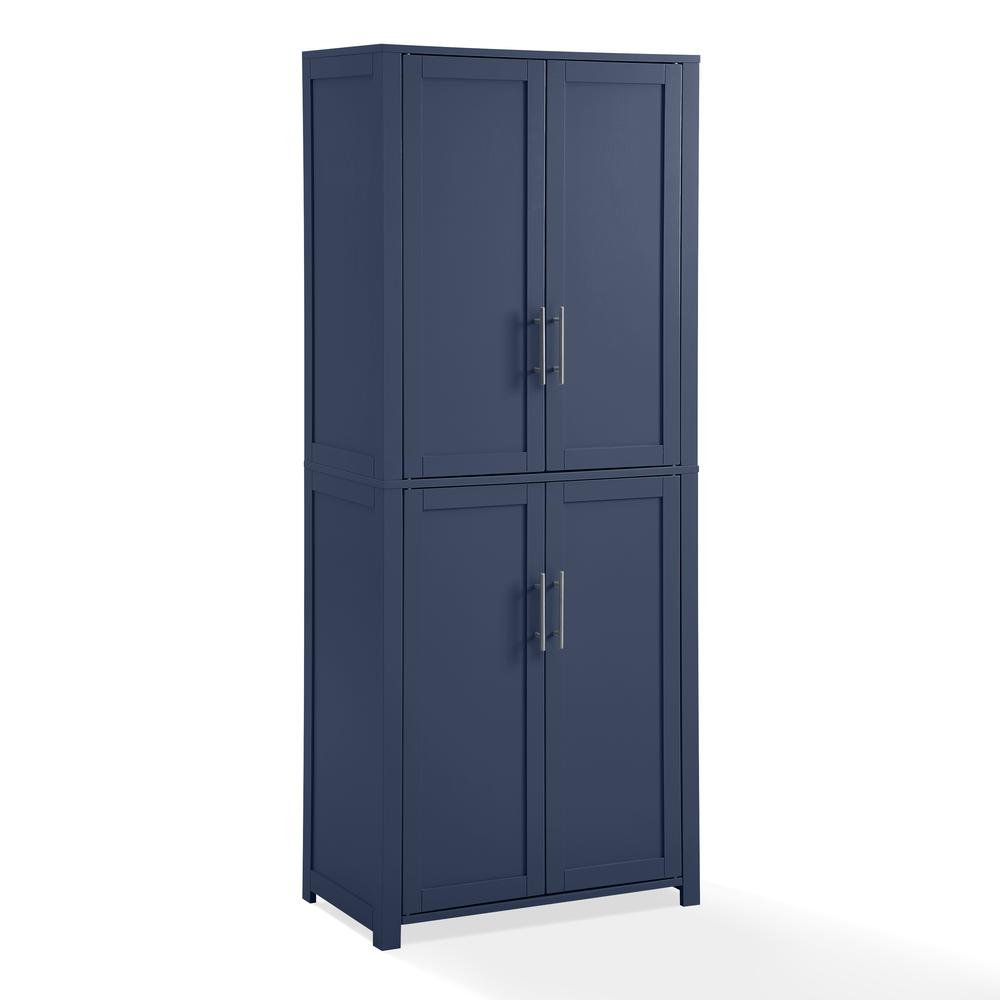 Alt View 3. Crosley Furniture - Savannah Tall Kitchen Storage Pantry - Navy.