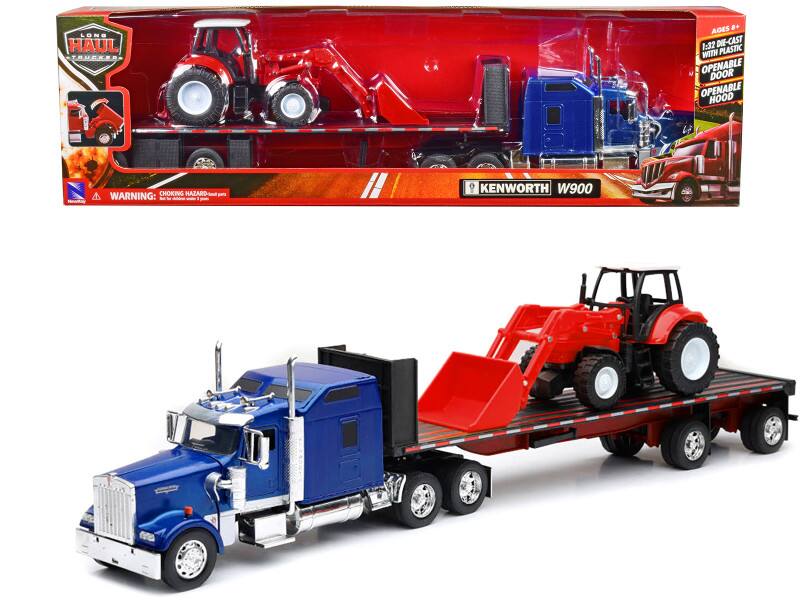 LONG HAUL TRUCKS AGES 1:32 DIE-CAST WITH PLASTIC OPENABLE DOOR OPENABLE HOOD WARNING: CHOKING HAZARD - small parts. Not for children under 3 years. KENWORTH W900
