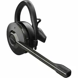 Jabra - Engage 65 SE Headset - Stereo - Wireless - DECT - 328.1 ft - 40 Hz to 16 kHz - Over-the-ear, Earbud - Monaural - Black