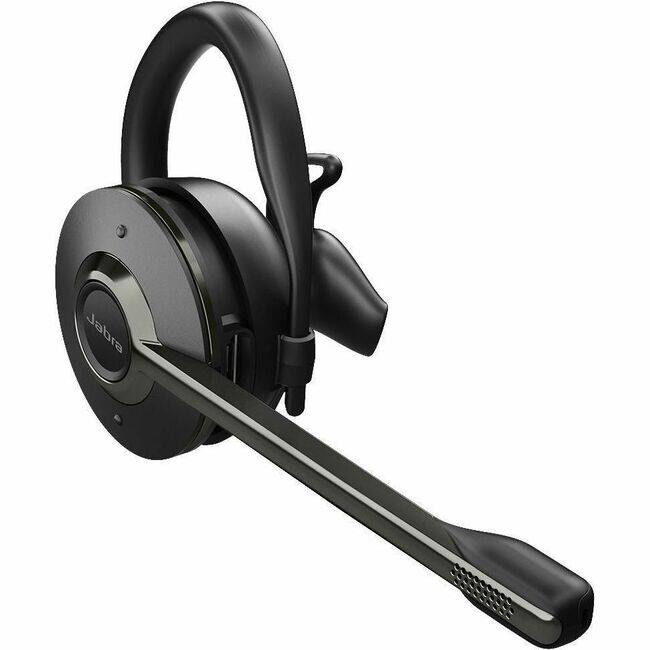 Front. Jabra - Jabra Engage 65 SE Headset - Stereo - Wireless - DECT - 328.1 ft - 40 Hz to 16 kHz - Over-the-ear, Earbud - Monaural - Black.