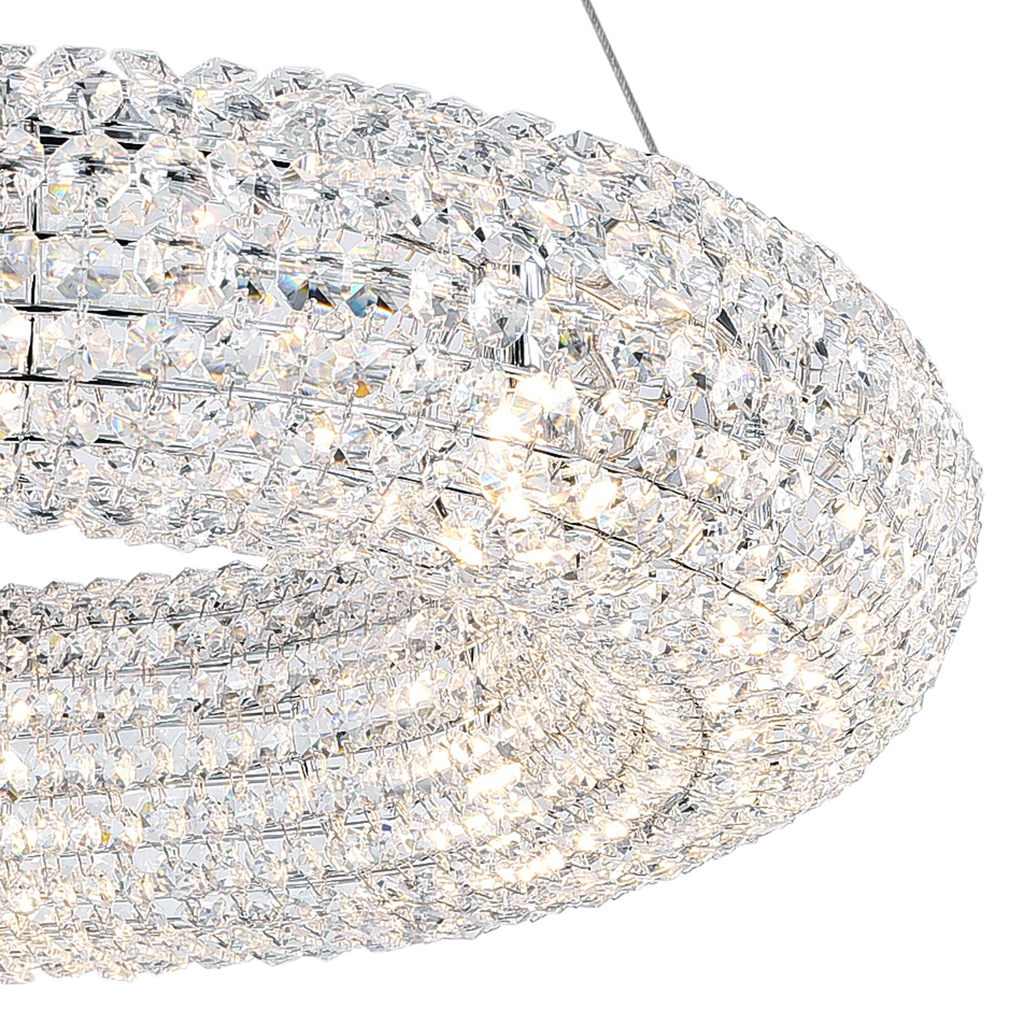 Left. CWI Lighting - Veronique 8 Light Chandelier With Chrome Finish - Chrome.