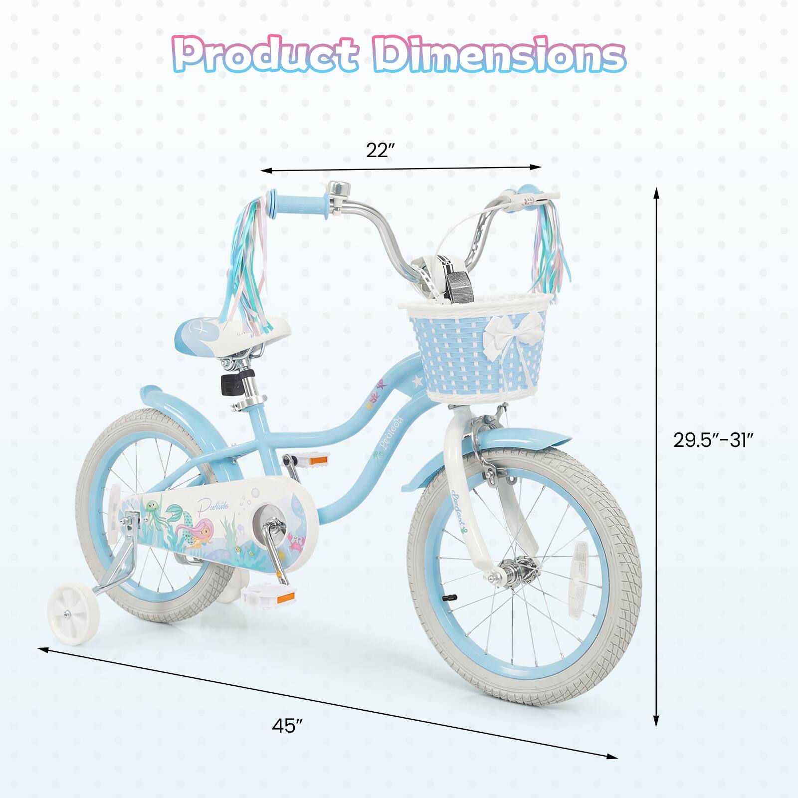 Product Dimensions  
22"  
45"  
29.5"-31"