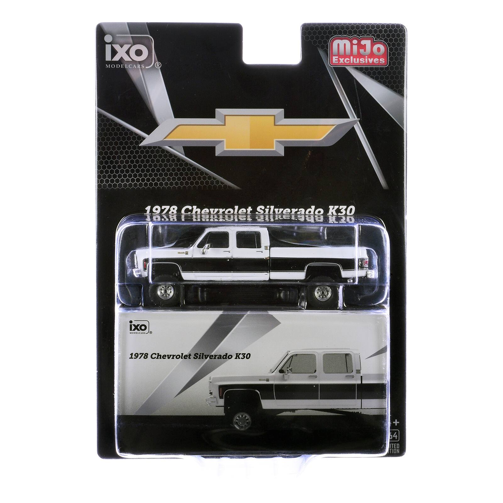 ixo MODELCARS  
MiJo Exclusives  
1978 Chevrolet Silverado K30  
1078 I LUC BRETAL E R20  
IXO  
1978 Chevrolet Silverado K30  
+ 64 TED TIN