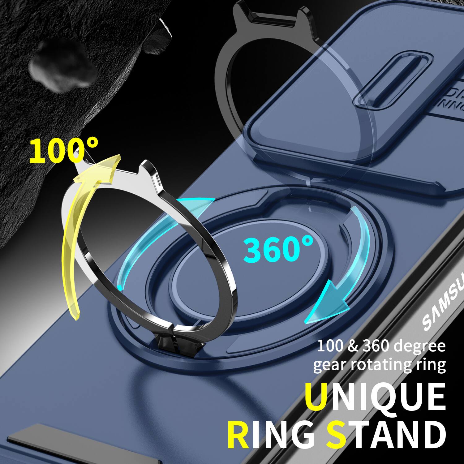 DA NN 100 360 SAMSU 100 & 360 degree gear rotating ring UNIQUE RING STAND