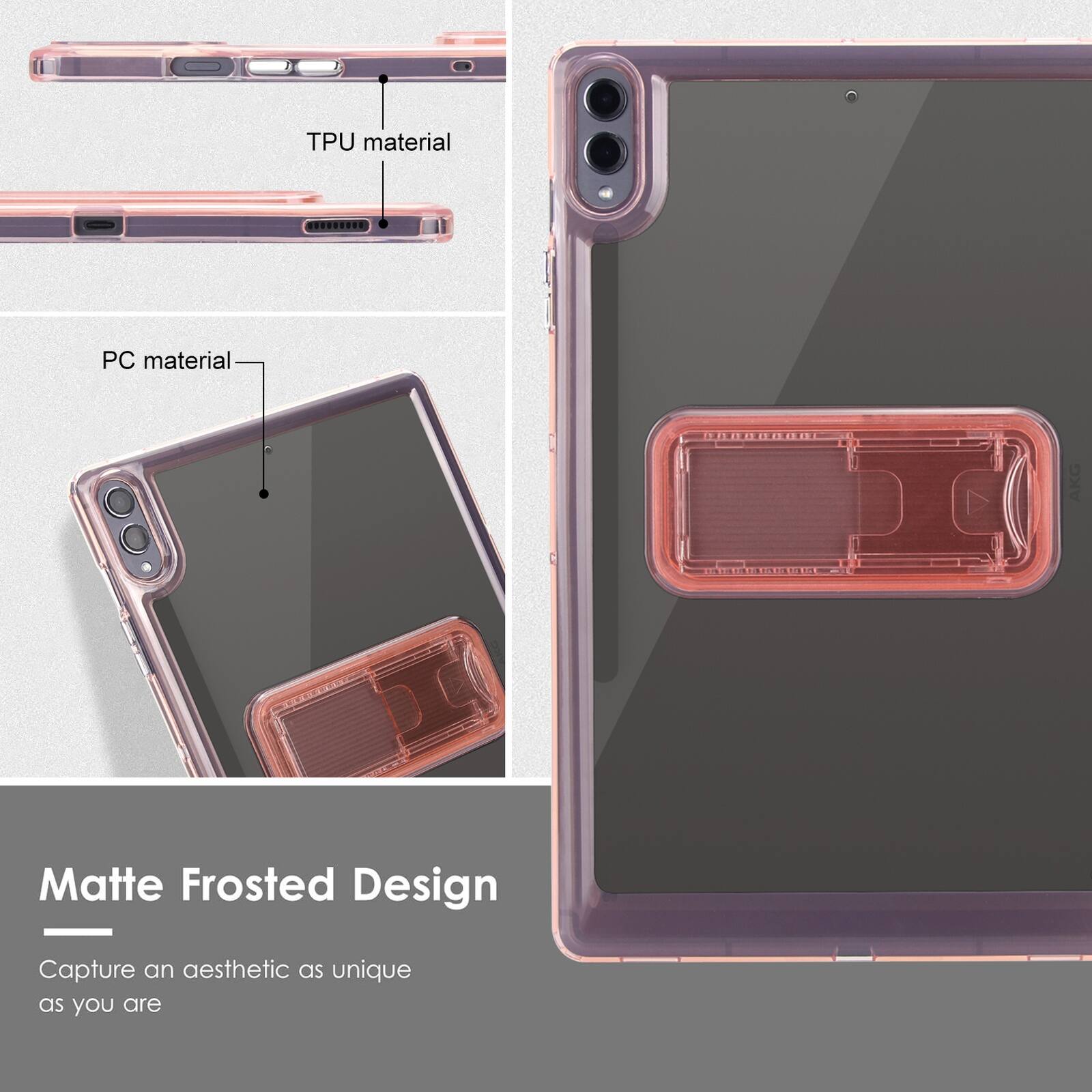TPU material  
PC material  
Matte Frosted Design - Capture an aesthetic as unique as you are