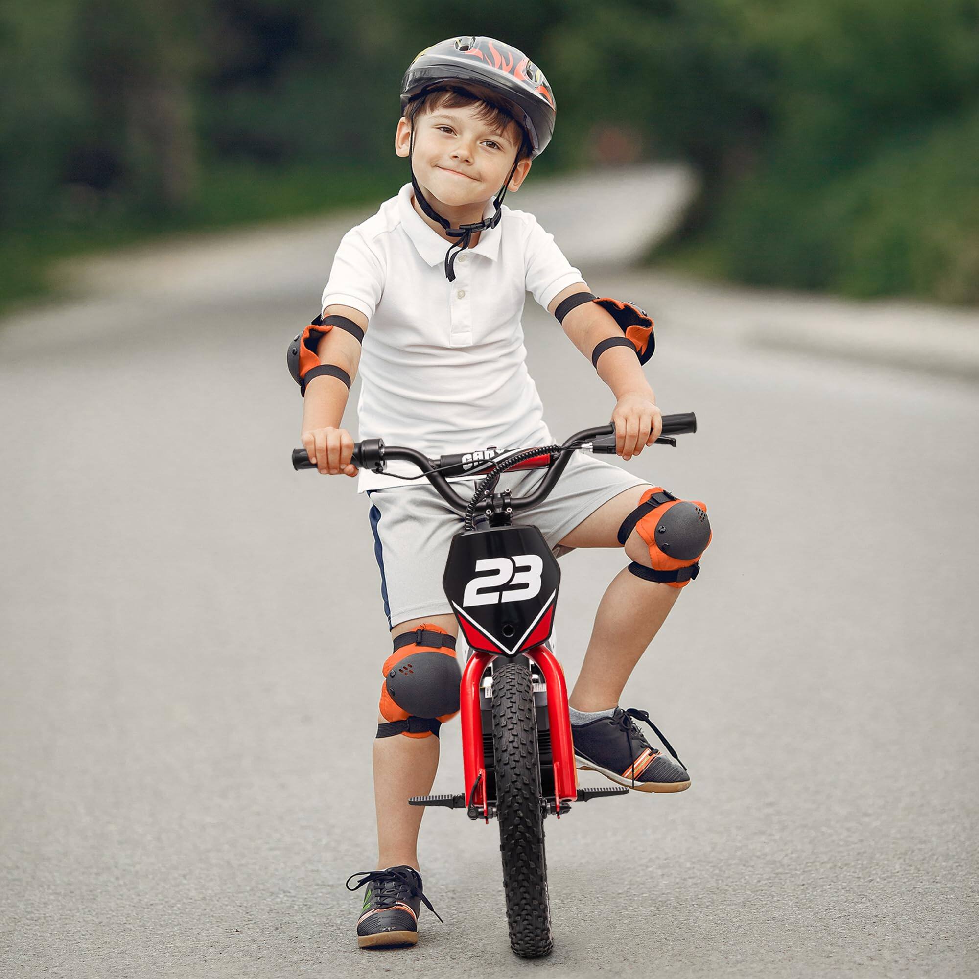 The text on the image is:

- "23" on the bike's front plate.
- "GAR" on the bike's frame.