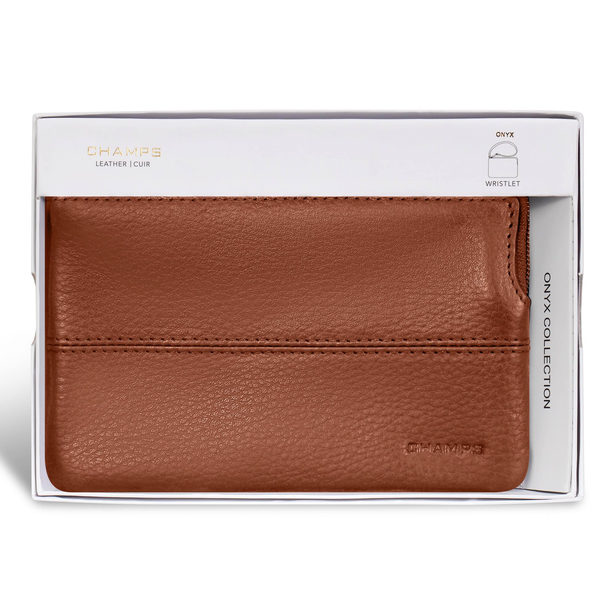 ONYX CHAMPS LEATHER | CUIR WRISTLET HOA ONYX COLLECTION
