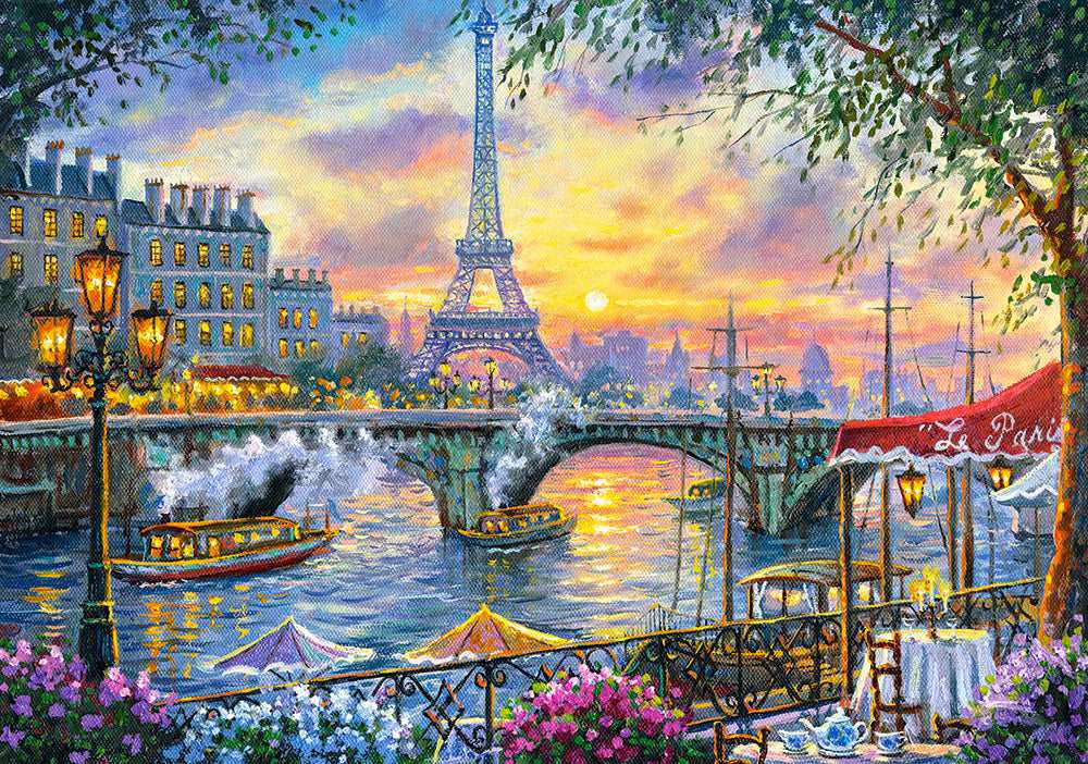 Castorland 500 Piece Jigsaw Puzzle, Tea Time in Paris, France