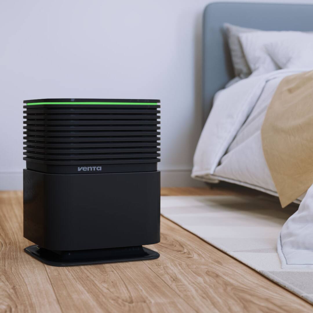 Alt View 1. Venta - AP735 AeroStyle Compact Air Purifier with Voice & App Control, Triple Filtration for Spaces up to 800ft² - Black.