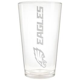 Great American Products - Philadelphia Eagles Etched 16oz. Vertical Rally Cry Pint Glass - Multicolor