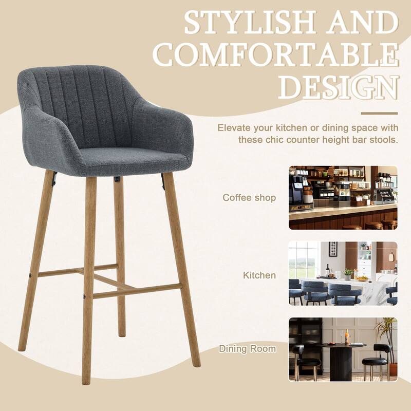 STYLISH AND COMFORTABLE DESIGN  
Elevate your kitchen or dining space with these chic counter height bar stools.  

Coffee shop  
Kitchen  
Dining Room