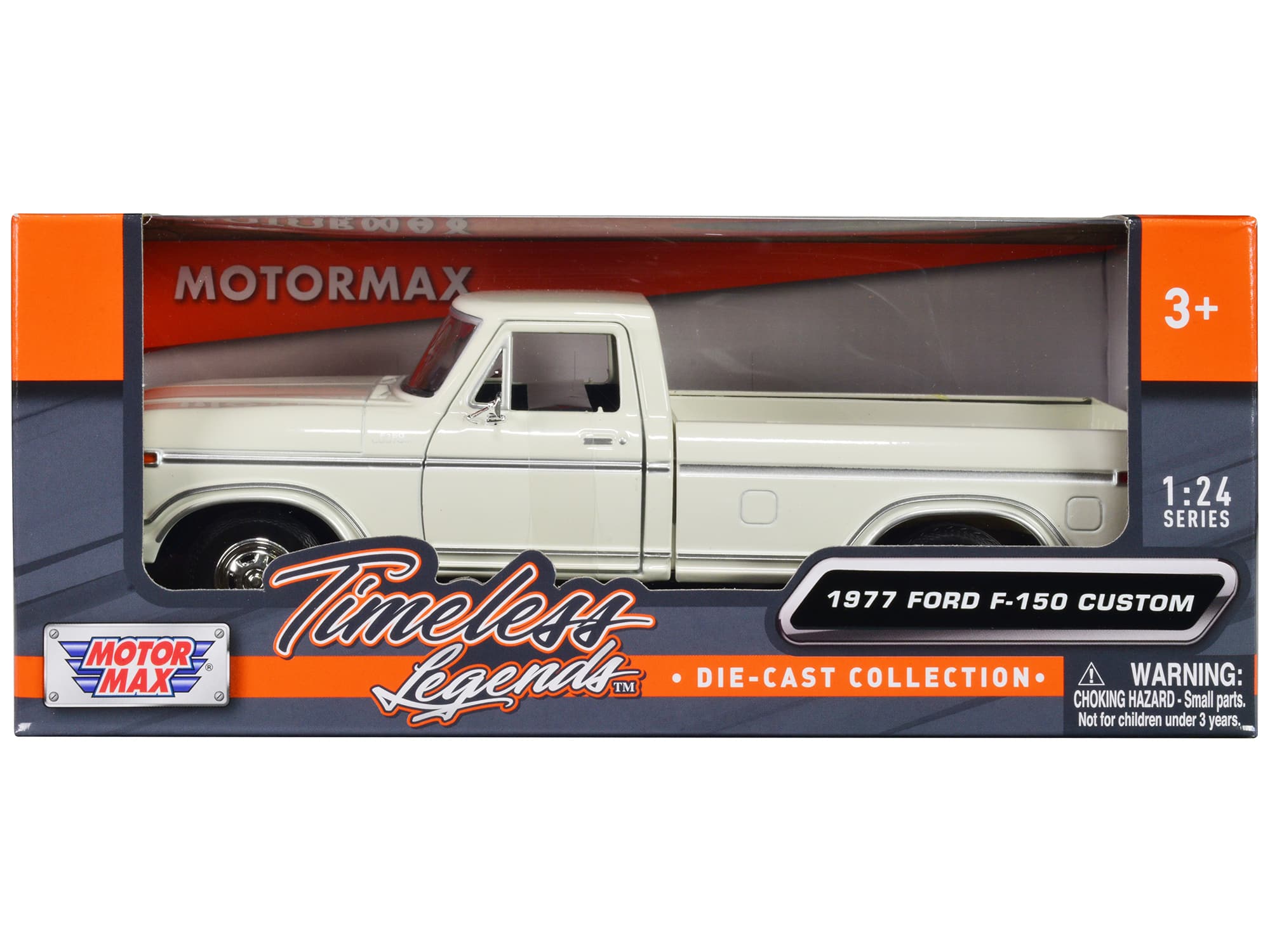 "1977 Ford F-150 Custom Pickup Truck White ""Timeless Legends"" Series 1/24 Diecast Model Car by Motormax" price history on PriceWatchPro