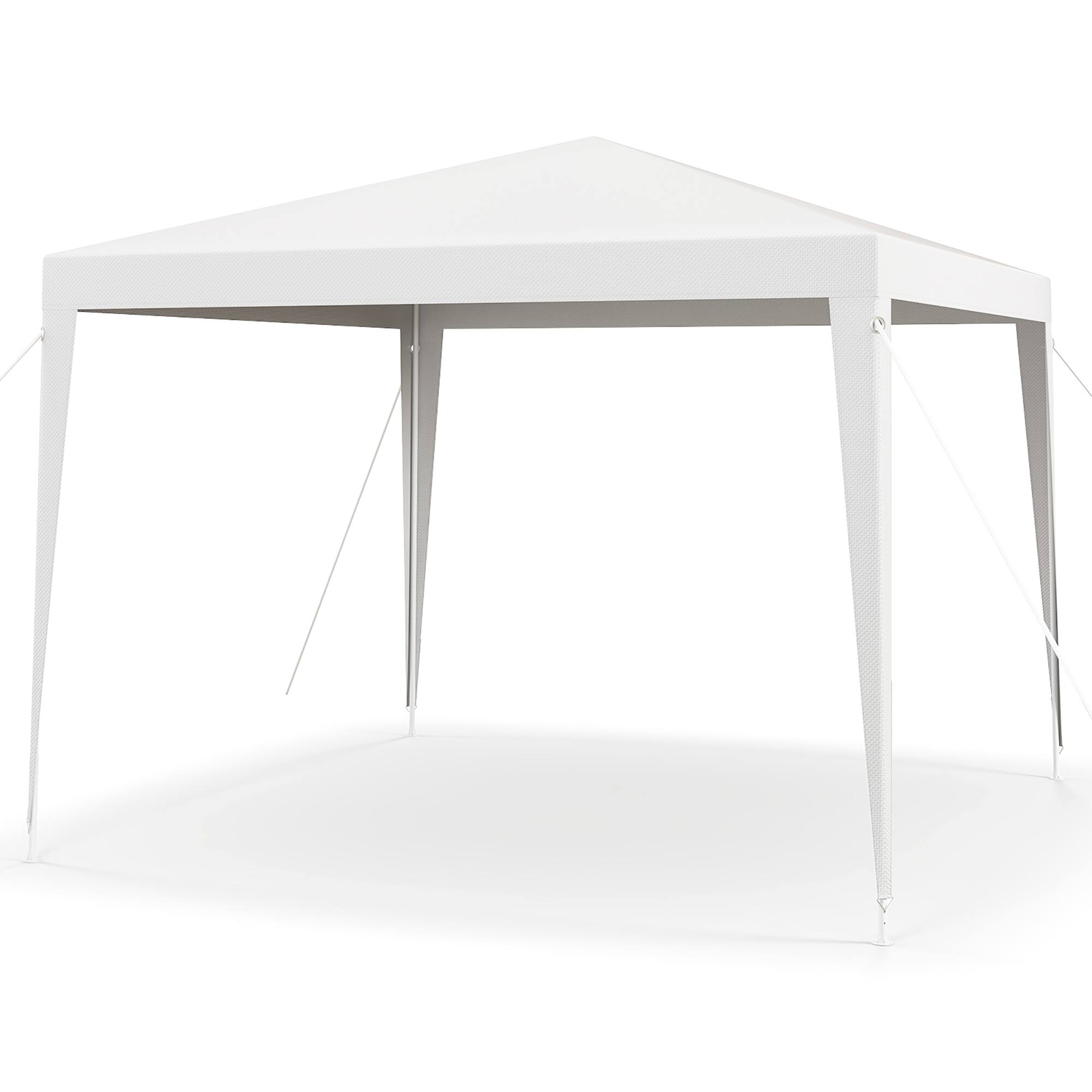 Alt View 1. Gymax - Gymax 10 FT X 10 FT Outdoor Canopy Tent Heavy Duty Gazebo Shelter w/ Dressed Legs - White.