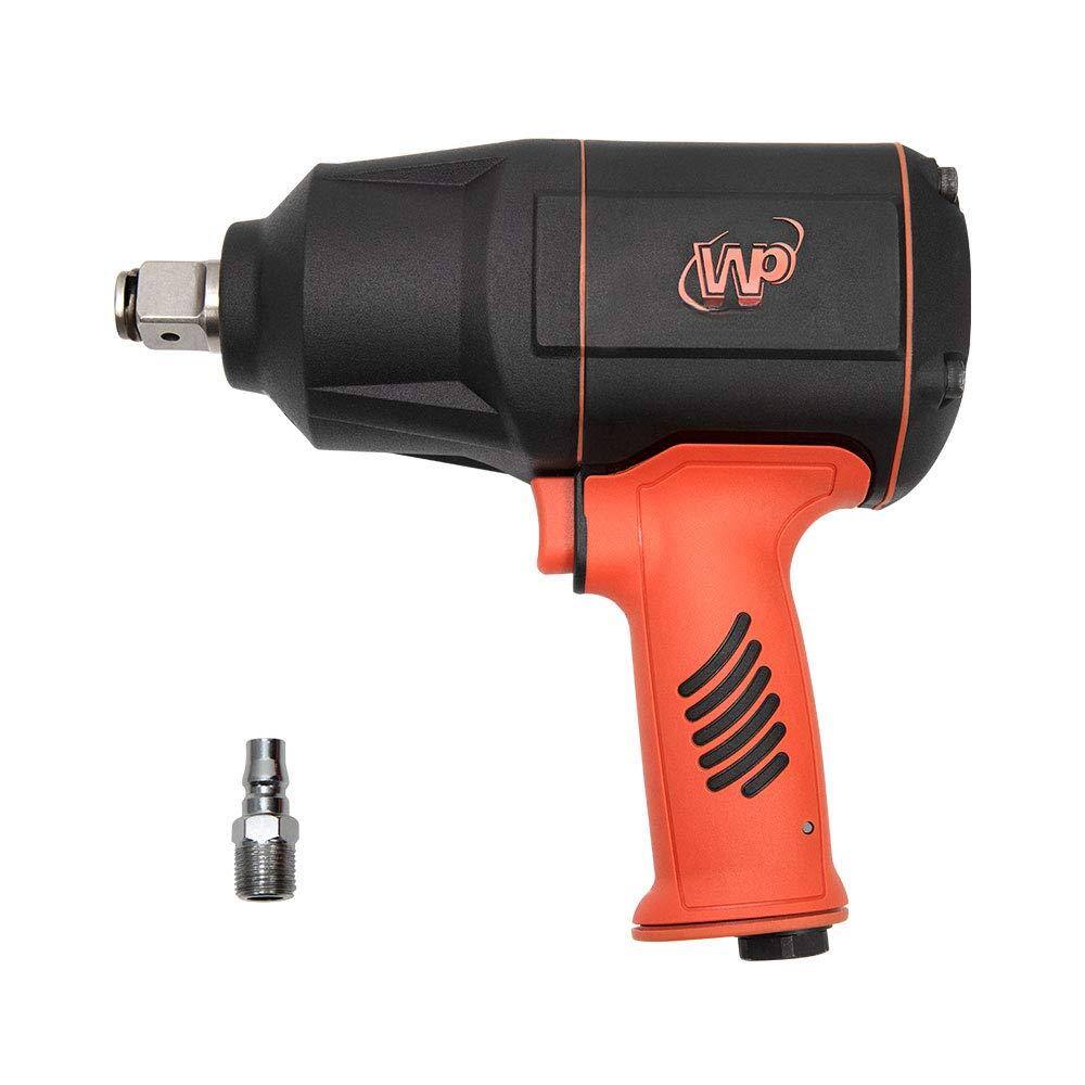 Left. JETRANSPORT - Workpad 3 4-inch Composite Air Impact Wrench With Hammers Pneumatic Tools PowerfulTwin hammer delivers Max wor - Default.