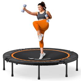MERACH - 48" Mini Trampoline for Adults & Kids, Indoor/Outdoor Rebounder Trampoline, Compact Fitness Exercise Trampoline - 48''