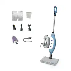 Front. Shark - Shark Lift-Away 5-in-1 Steam Mop with Detachable Handheld Steamer - Blue.