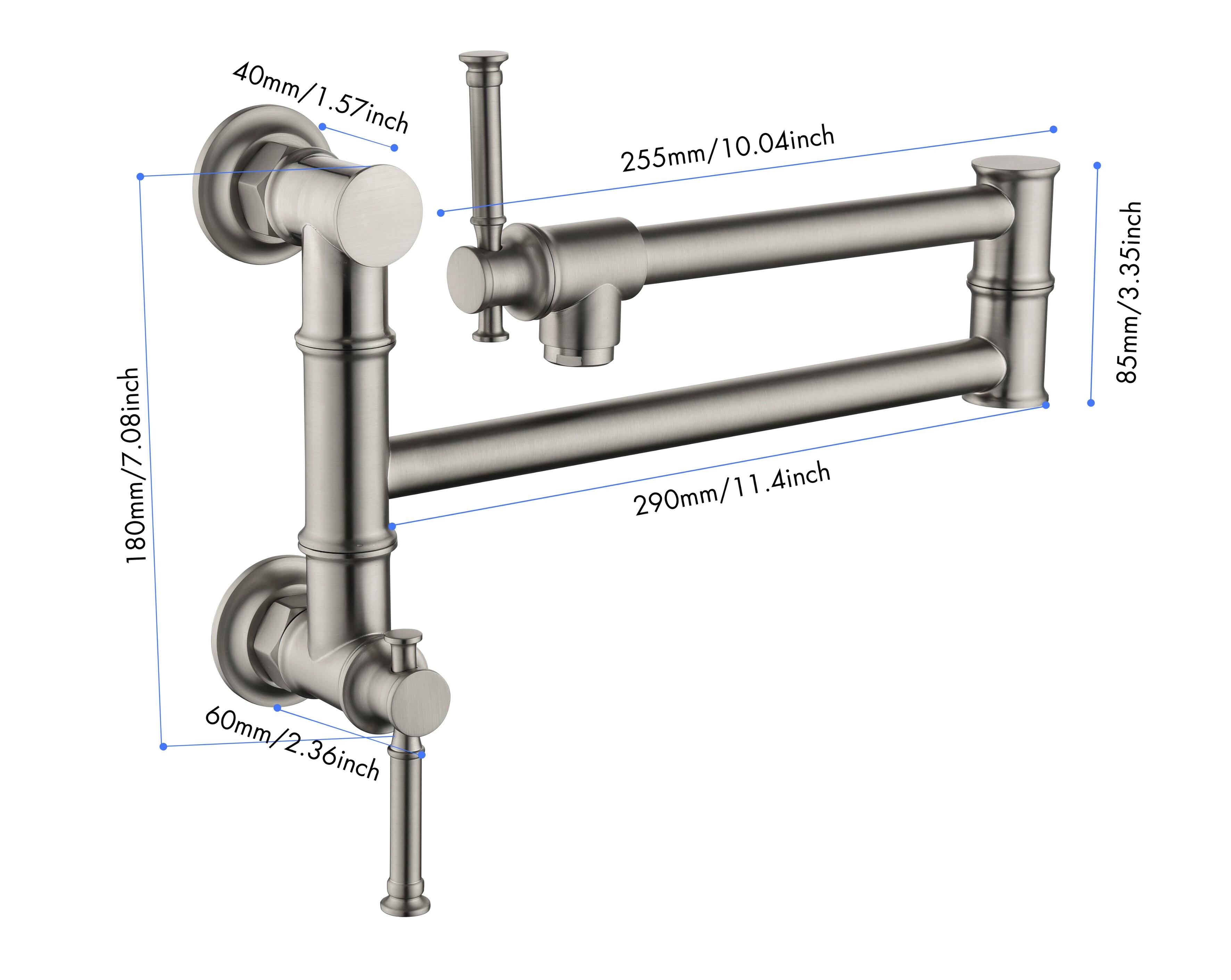 - 180mm / 7.08 inch
- 40mm / 1.57 inch
- 255mm / 10.04 inch
- 290mm / 11.4 inch
- 85mm / 3.35 inch
- 60mm / 2.36 inch