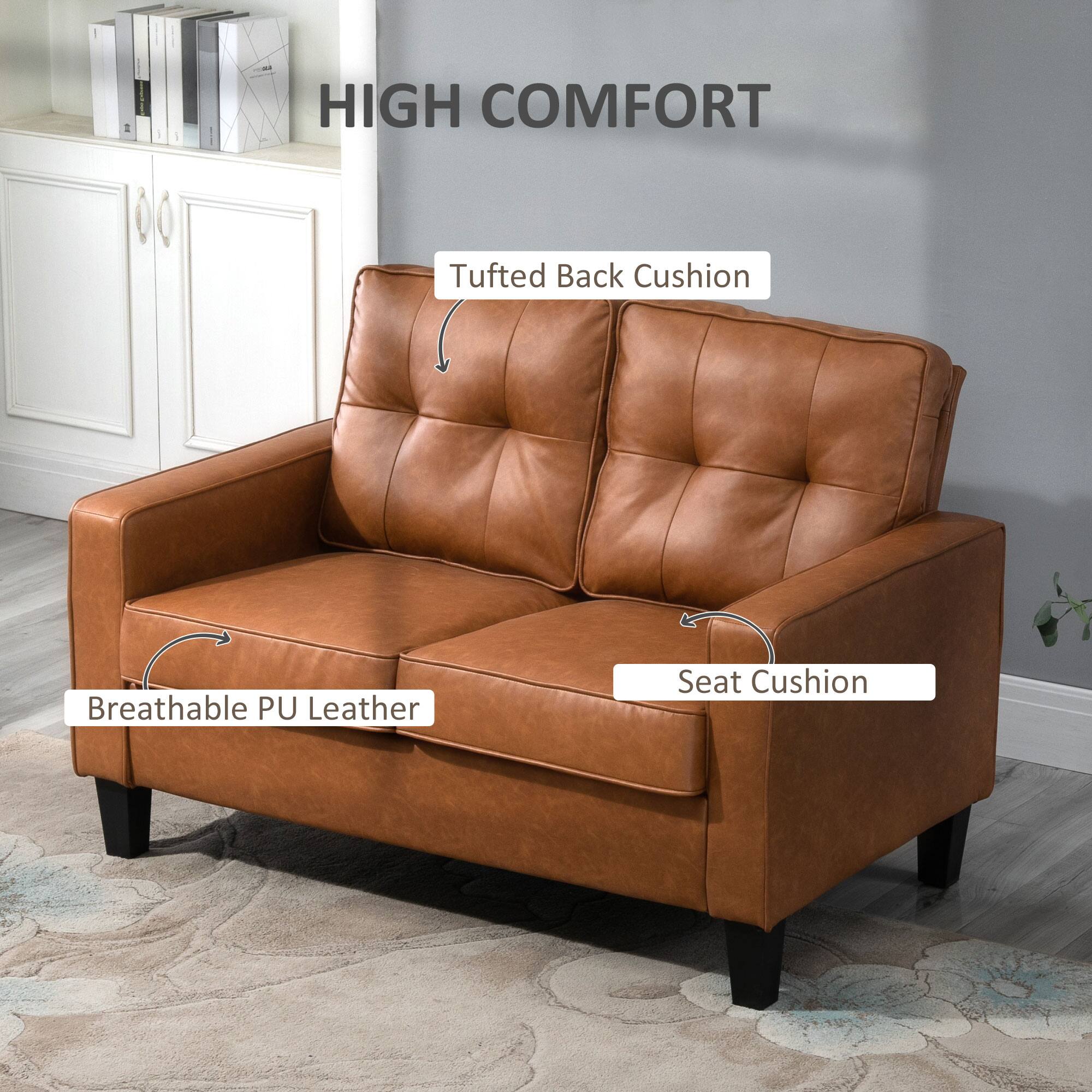HIGH COMFORT
Tufted Back Cushion
Breathable PU Leather
Seat Cushion