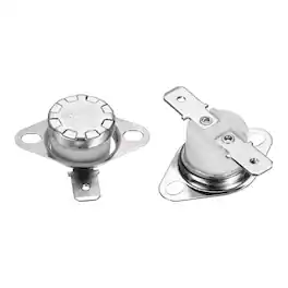 Unique Bargains - 2pcs KSD301 Thermostat 230°C/446°F 16A N.O. Snap Disc Switch for Microwaves/Oven/Coffee - Silver