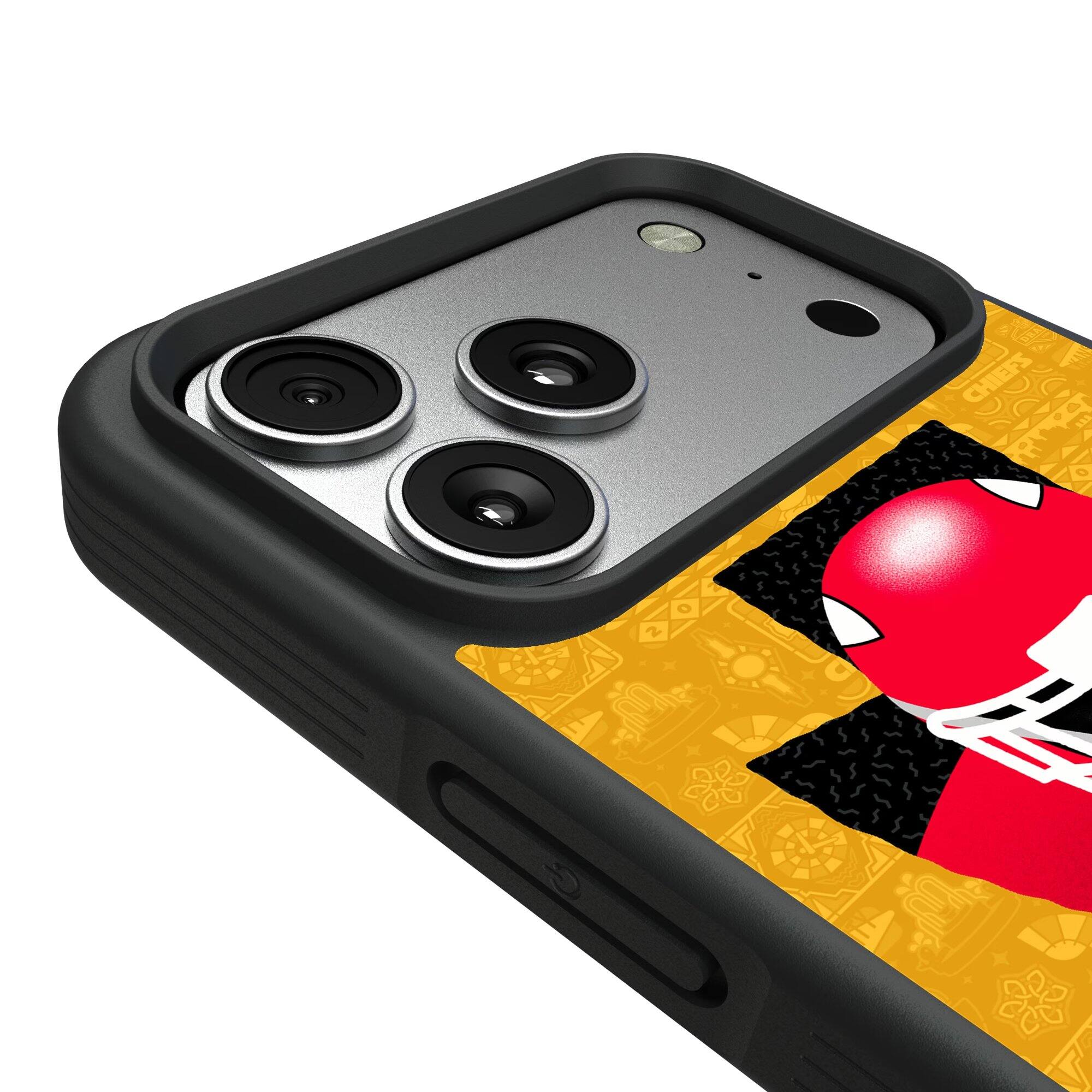 Alt View 2. Keyscaper - Kansas City Chiefs Bump Case with 8.2ft Drop Protection - 16 Plus - Black.