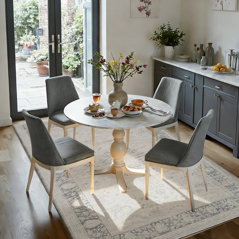 Back. RYHNUYNE - 5x7 Area Rugs Living Room Rug Washable Vintage Boho Rug No Slip Stain Resistant Soft Carpet Indoor Floor Floral Carpets - Painting.