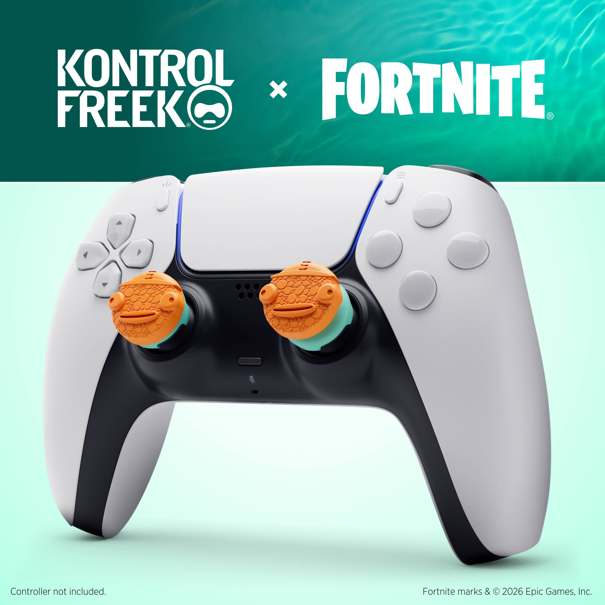 KONTROL FREEK x FORTNITE:  
Controller not included.  
Fortnite marks & © 2026 Epic Games, Inc.