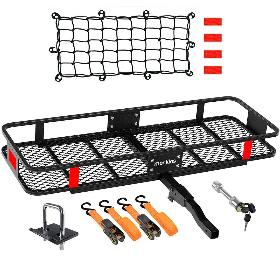 mockins

1. Mesh divider
2. Locking mechanism
3. Mounting hardware
4. Towing hitch