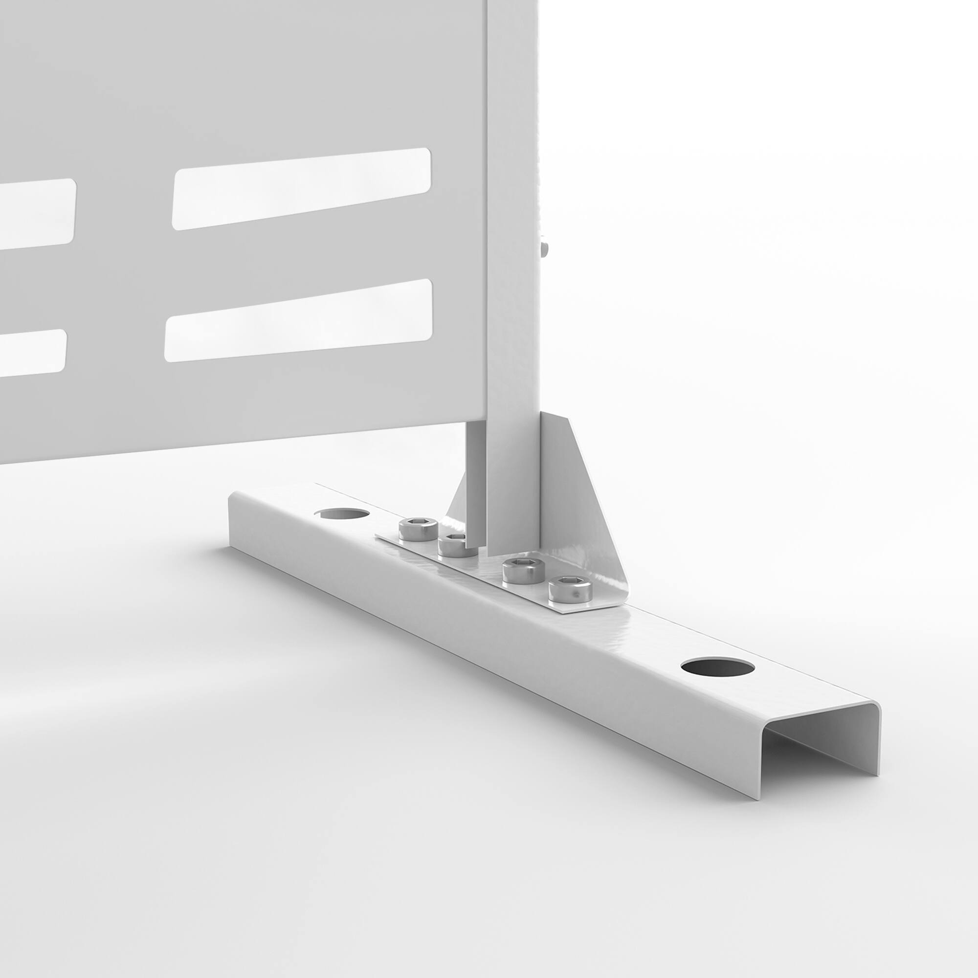 Alt View 4. PexFix - 72 in. x 47 in. Jungle Pattern Metal Outdoor Privacy Screen & Panels, Freestanding Garden Divider Fence - White.