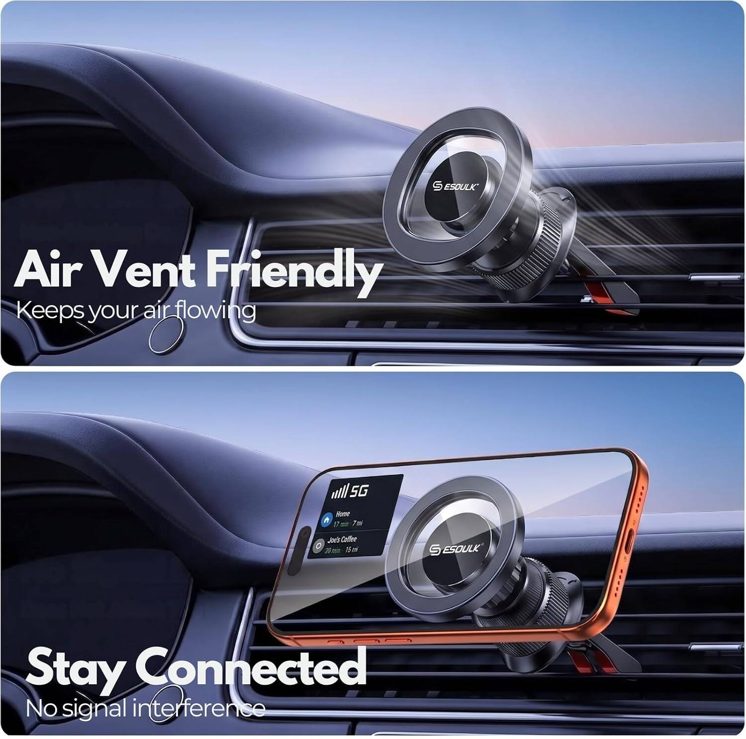 SESOULK Air Vent Friendly Keeps your air flowing

SESOULK Stay Connected No signal interference