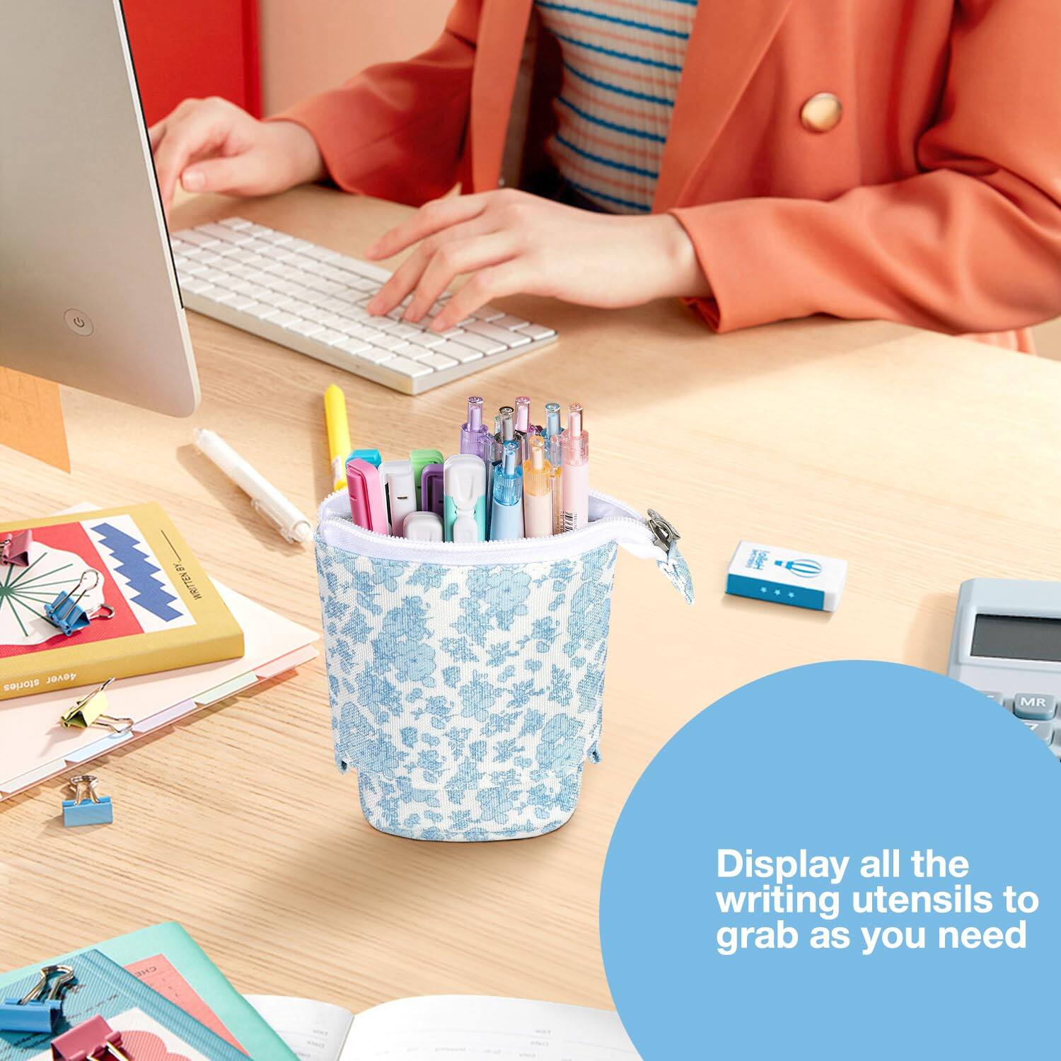 Display all the writing utensils to grab as you need