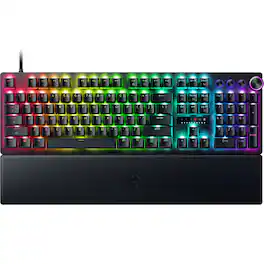 Razer - Huntsman V3 Pro 8KHz Full Size Wired Analog Optical Linear Switch Gaming Keyboard with Snap Tap - Black