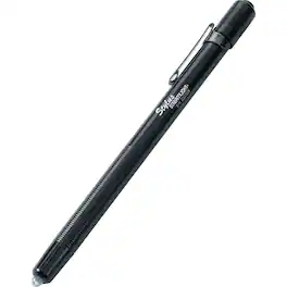 Streamlight - 65006 Stylus Waterproof Ultra Slim Red LED Pen Light with Glare Guard Protector and Batteries - Black