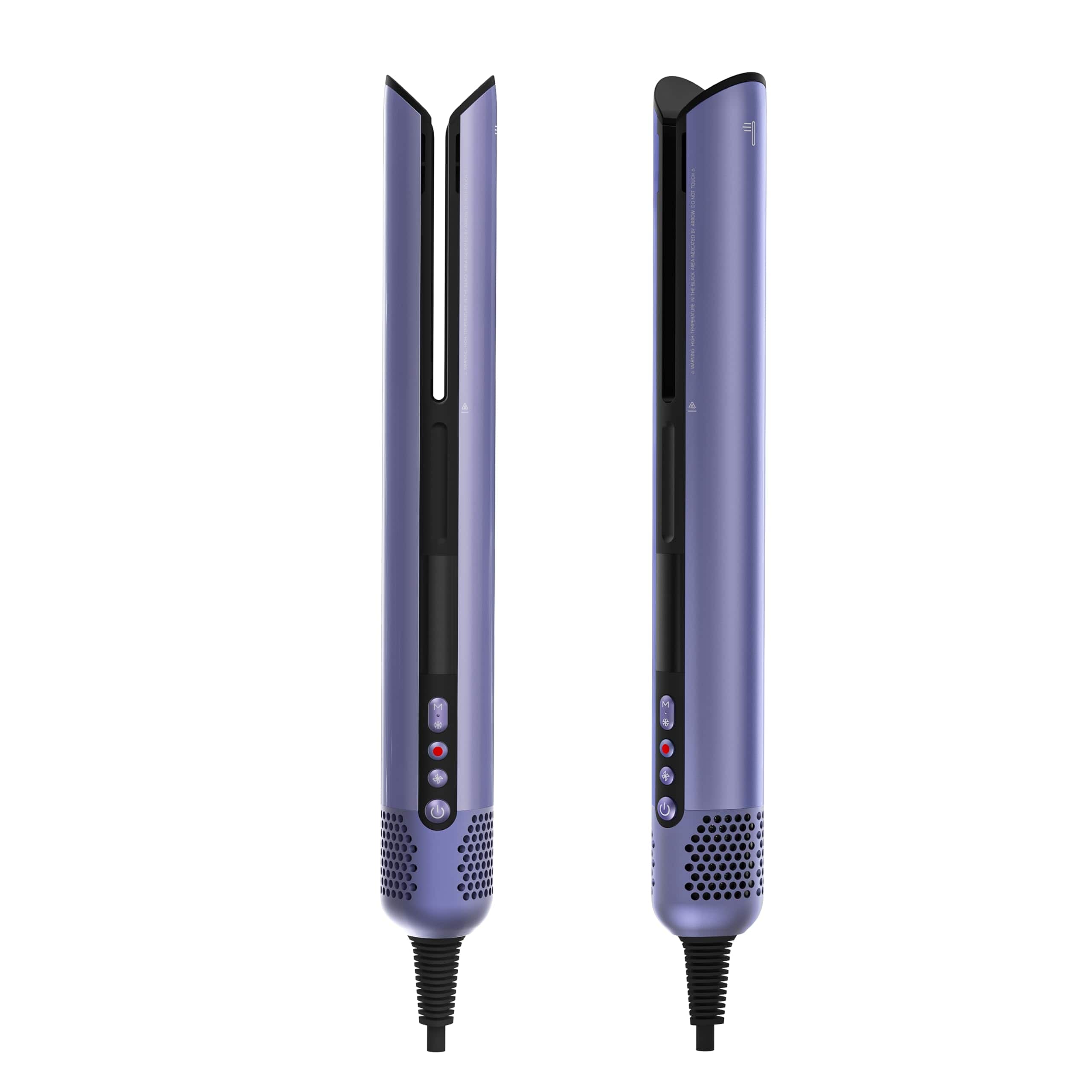 Live At Space - Hair Dryer Air Straightener Non-movable Clamp Flat Iron No Heated Plates Hand-feeding Automatic Draws - Dreamy Blue