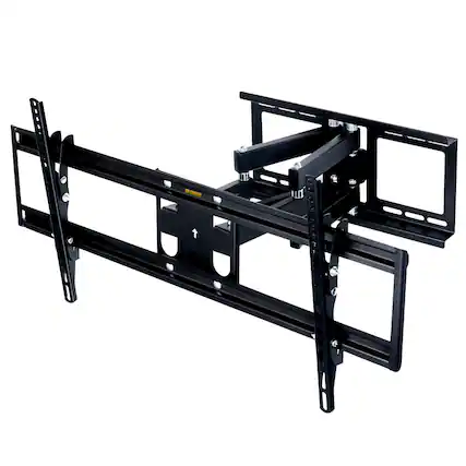 Front. MegaMounts - MegaMounts Full Motion Articulated Tilt and Swivel Television Wall Mount for 37 60 Inch Screens with Bubble Level - Black.