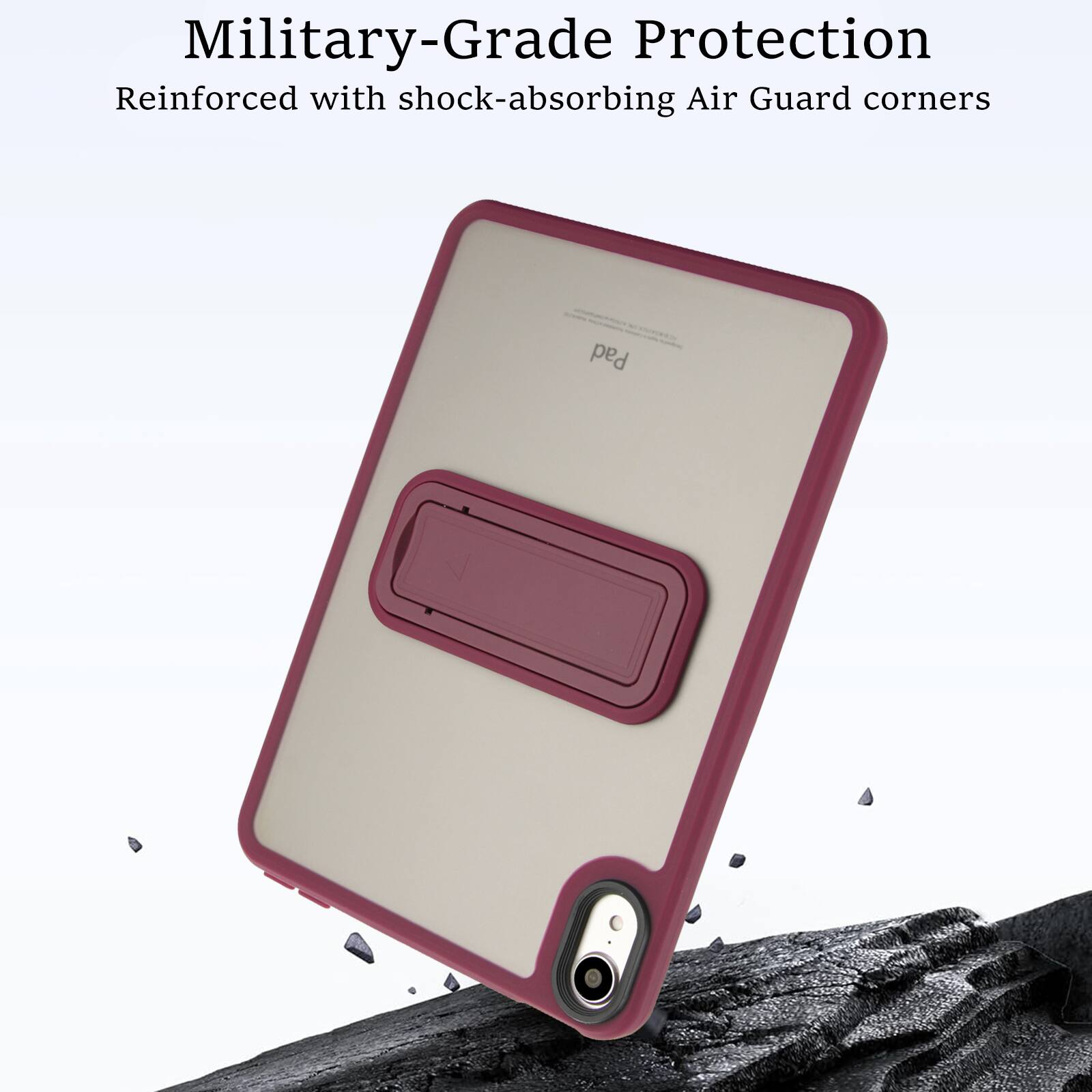 Military-Grade Protection  
Reinforced with shock-absorbing Air Guard corners