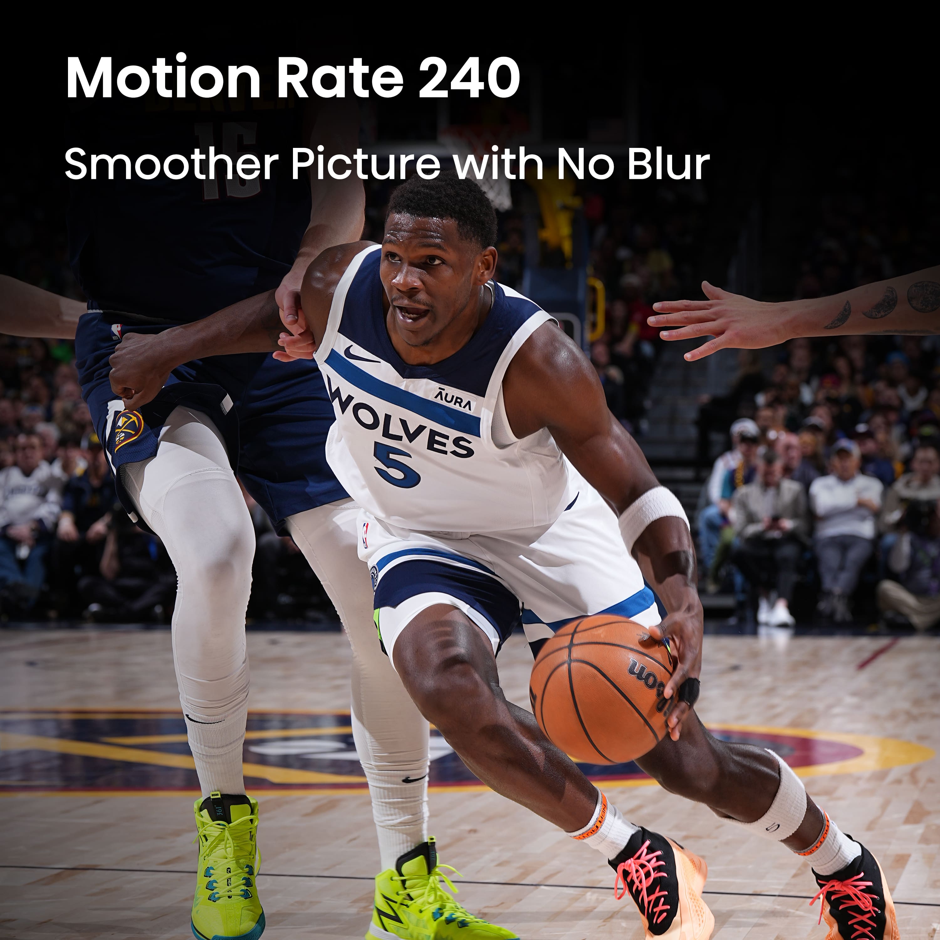 Motion Rate 240 Smoother Picture with No Blur AURA WOLVES 5
