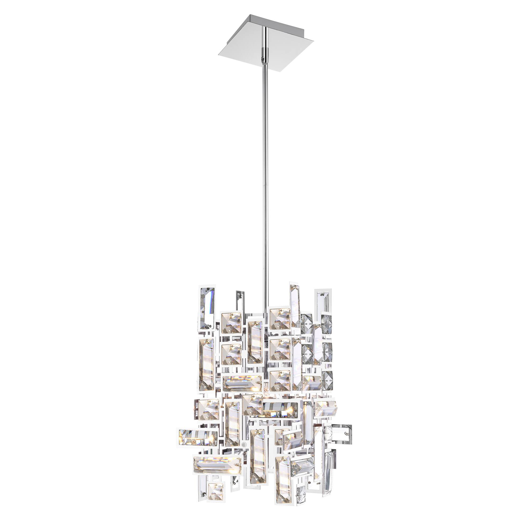 Front. CWI Lighting - Arley 1 Light Mini Chandelier With Chrome Finish - Chrome.